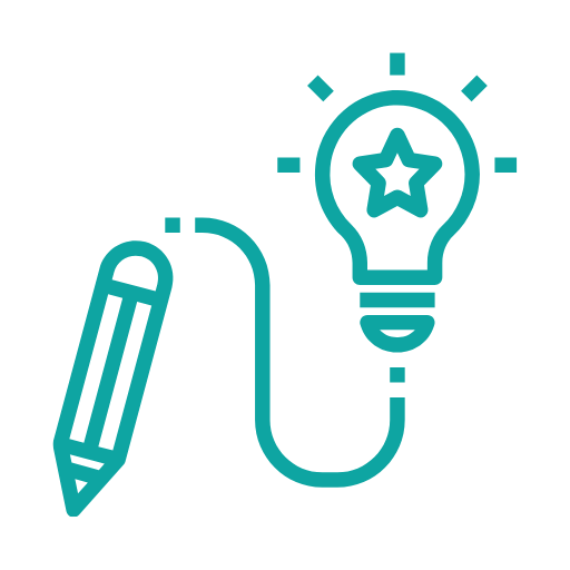 Design Graphic - pencil drawing with a light bulb